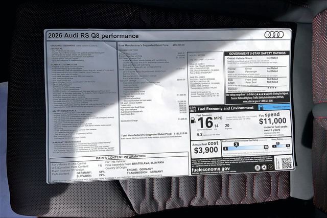 New 2026 Audi RS Q8 performance image 13
