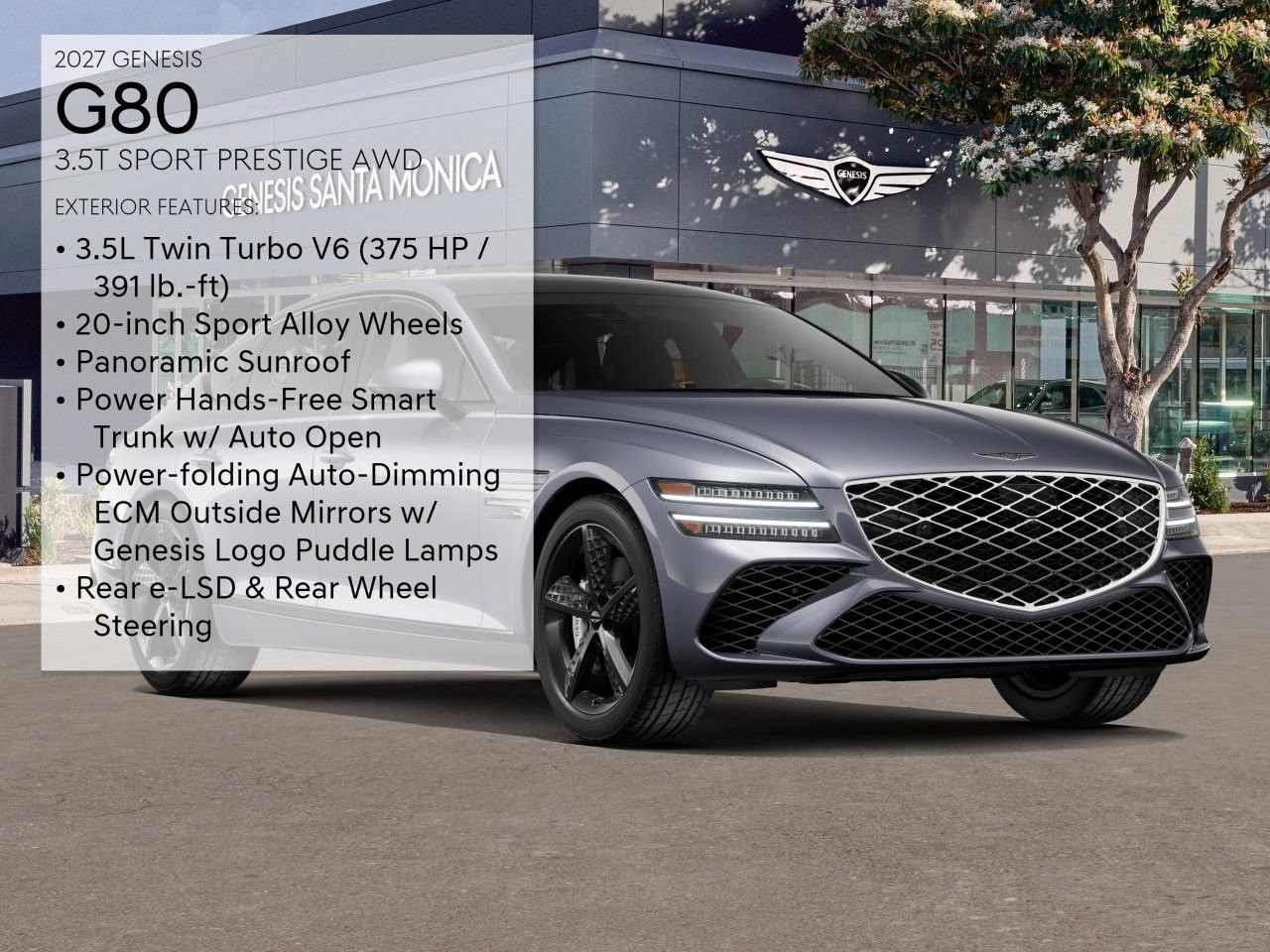 New 2027 Genesis G80 3.5T Sport Prestige AWD/4WD image 3