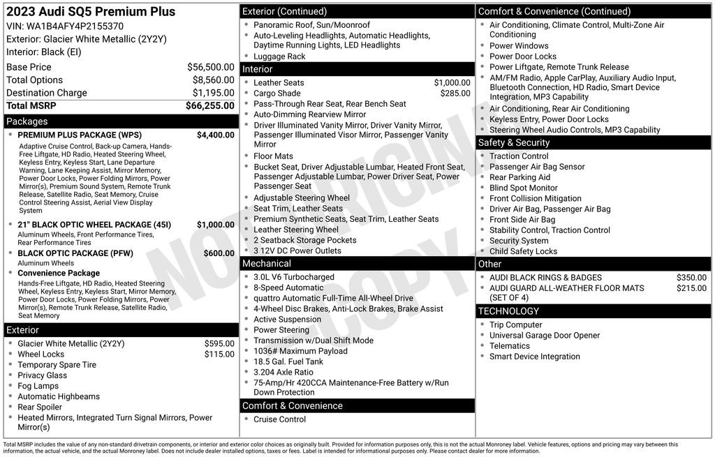 Certified 2023 Audi SQ5 Premium Plus w/ Premium Plus Package AWD/4WD image 6