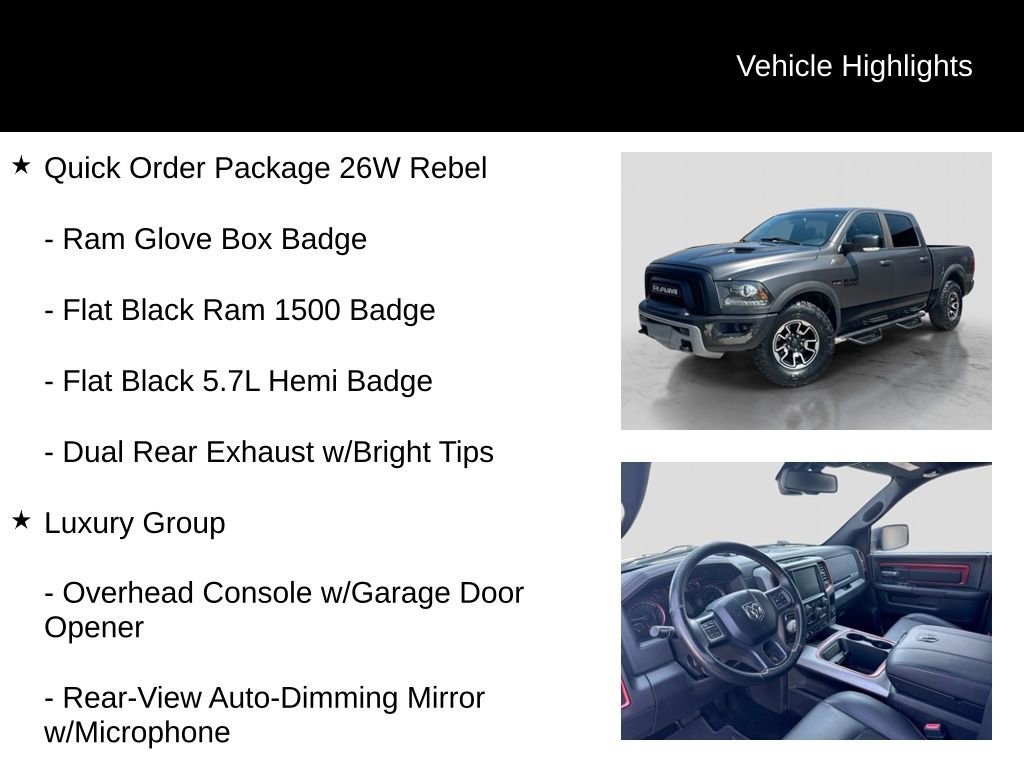 Used 2016 RAM 1500 Rebel w/ Luxury Group image 6