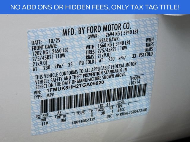 New 2026 Ford Explorer Platinum w/ LUX Leather Package image 34