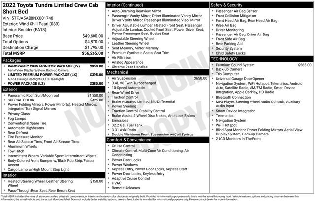 Used 2022 Toyota Tundra Limited RWD image 8