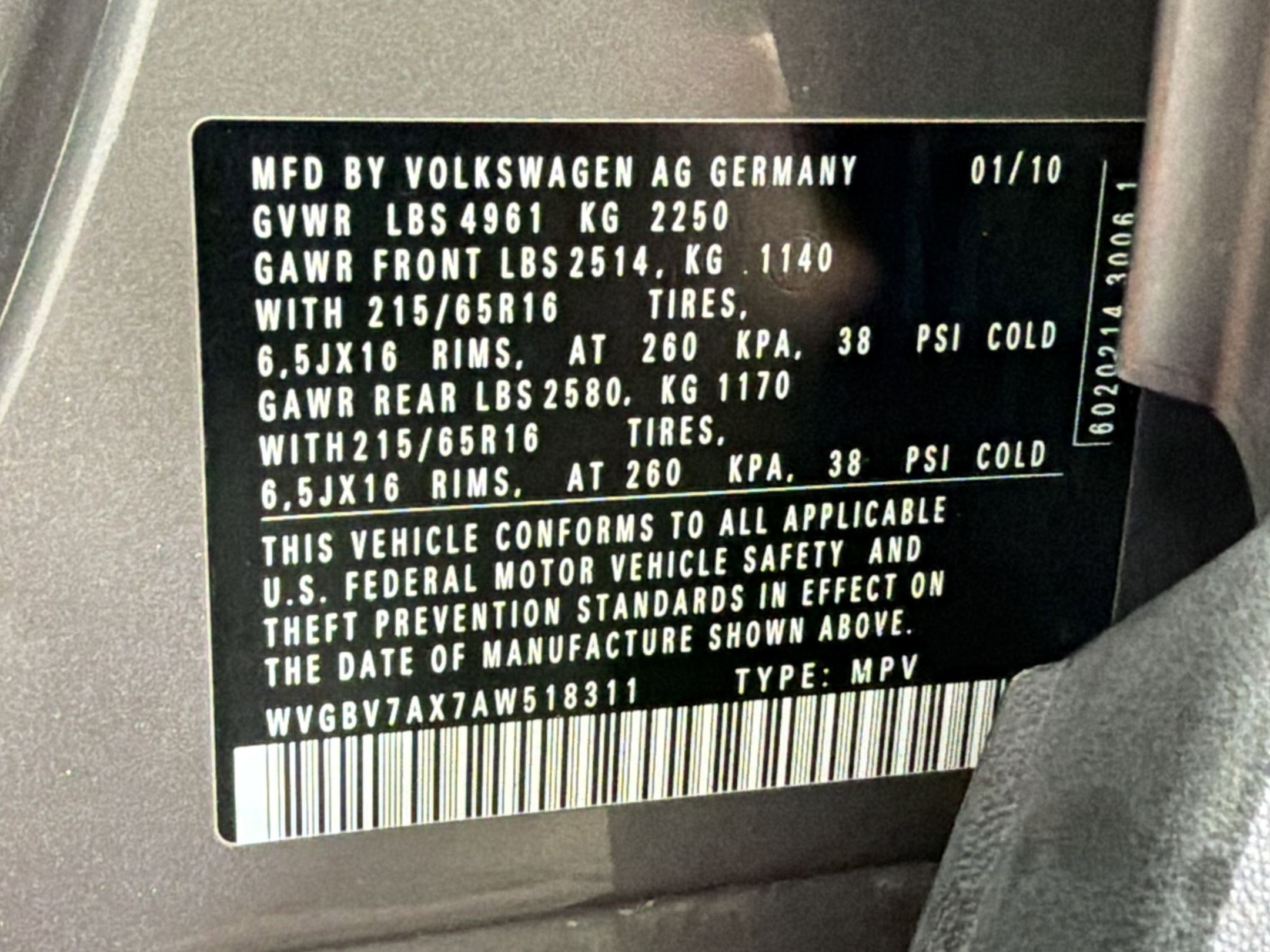 Used 2010 Volkswagen Tiguan S AWD/4WD image 20