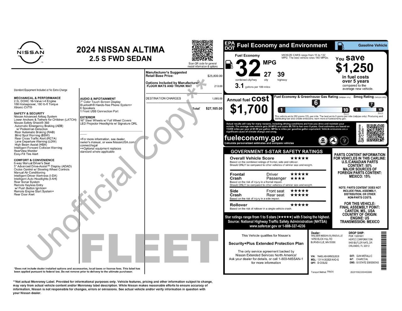 Certified 2024 Nissan Altima 2.5 S image 33