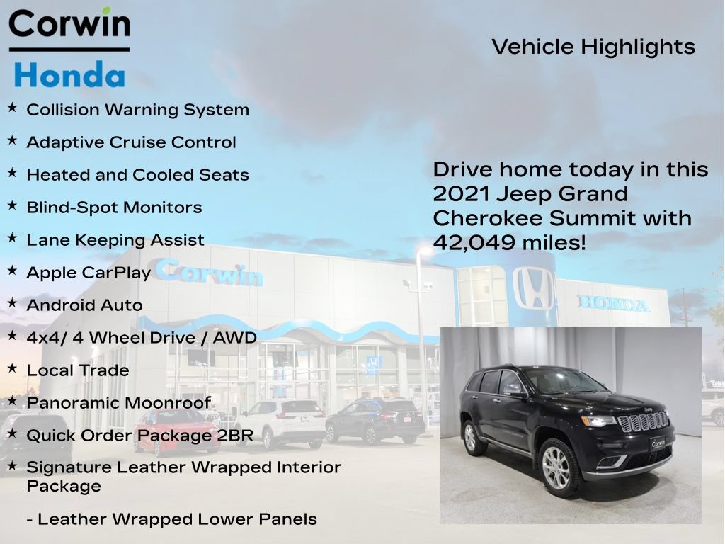 Used 2021 Jeep Grand Cherokee Summit AWD/4WD image 6