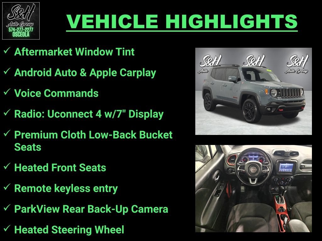 Used 2018 Jeep Renegade Trailhawk w/ Cold Weather Group II AWD/4WD image 3