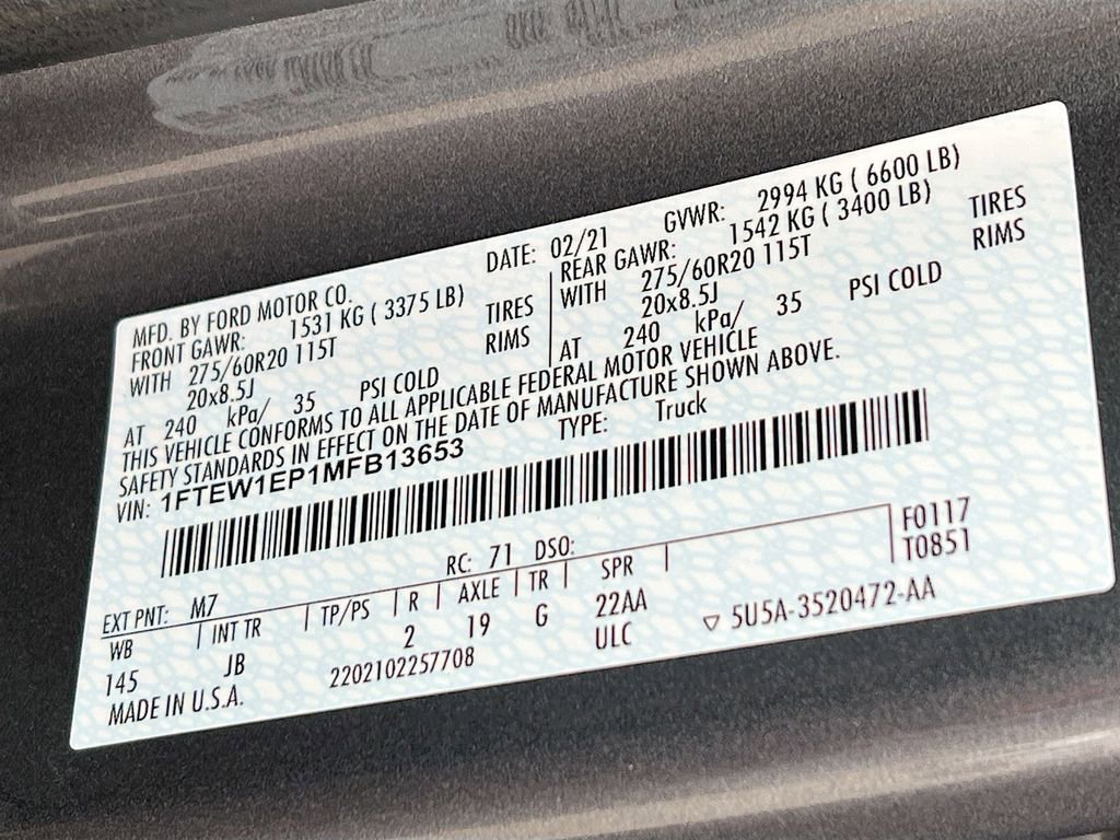 Used 2021 Ford F150 XL w/ STX Appearance Package image 29