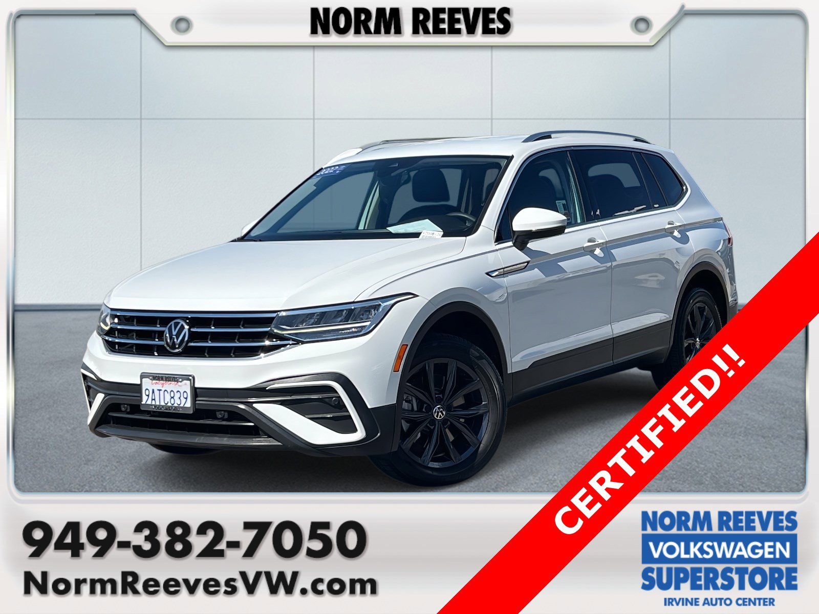 Certified 2022 Volkswagen Tiguan SE