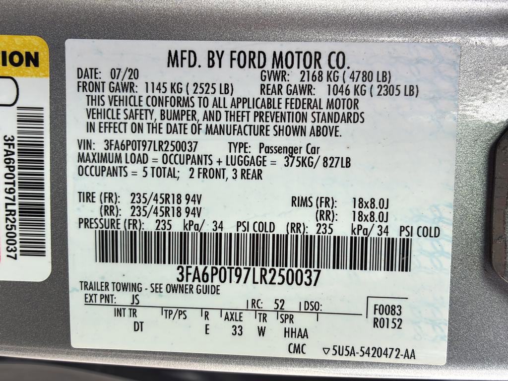 Used 2020 Ford Fusion SE image 36
