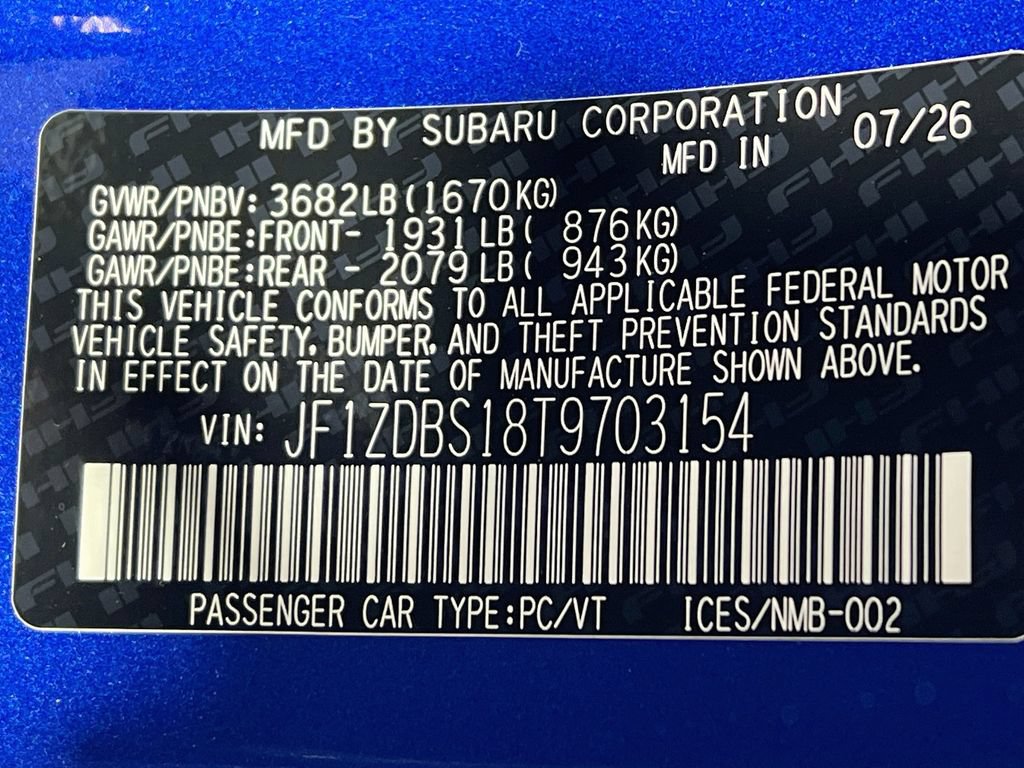 New 2026 Subaru BRZ tS RWD image 23