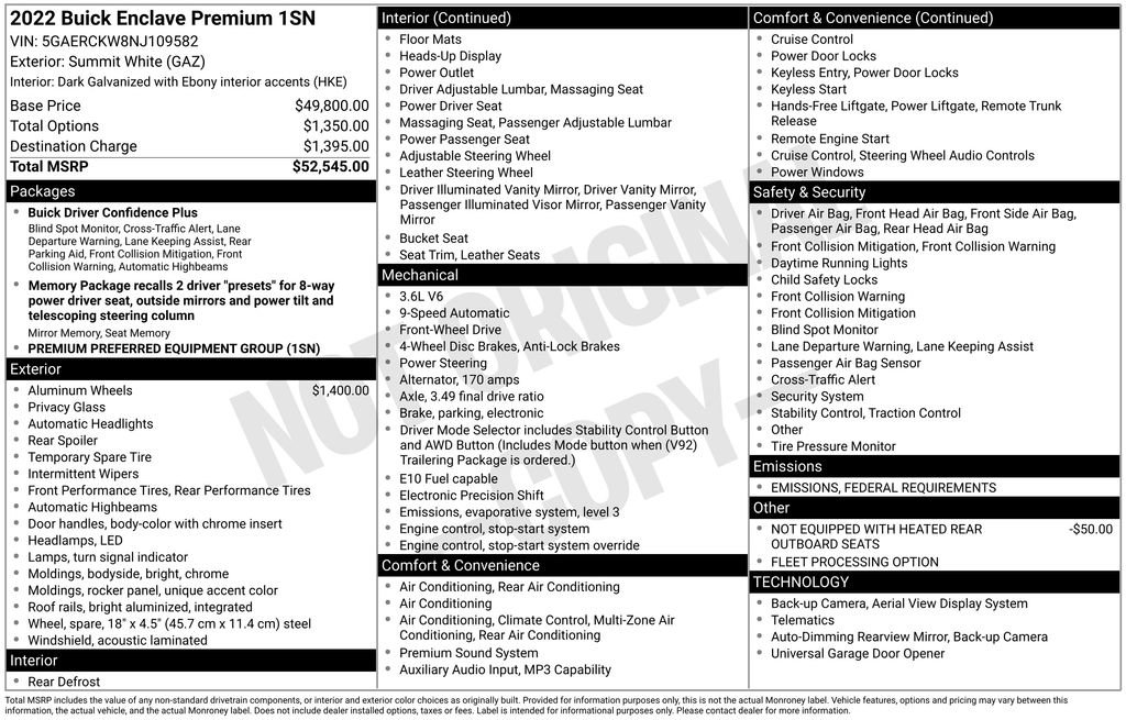 Used 2022 Buick Enclave Premium image 29