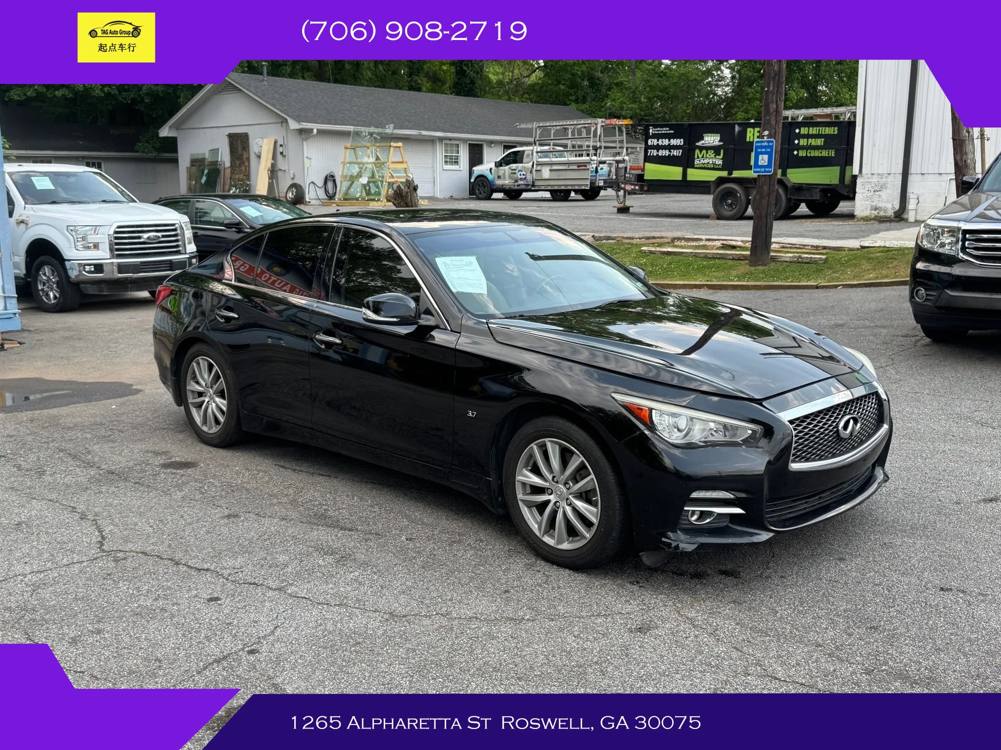 Used 2015 INFINITI Q50 Premium w/ Navigation Package RWD image 3