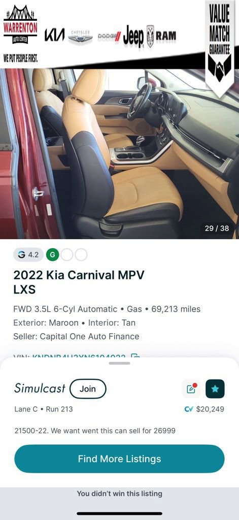 Used 2022 Kia Carnival LX image 15
