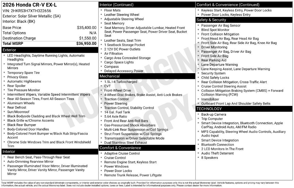 Certified 2026 Honda CR-V EX-L image 24