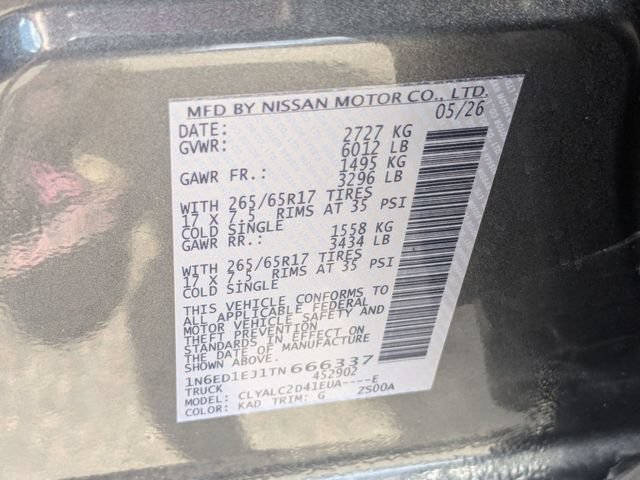 New 2026 Nissan Frontier SV w/ SV Convenience Package RWD image 33