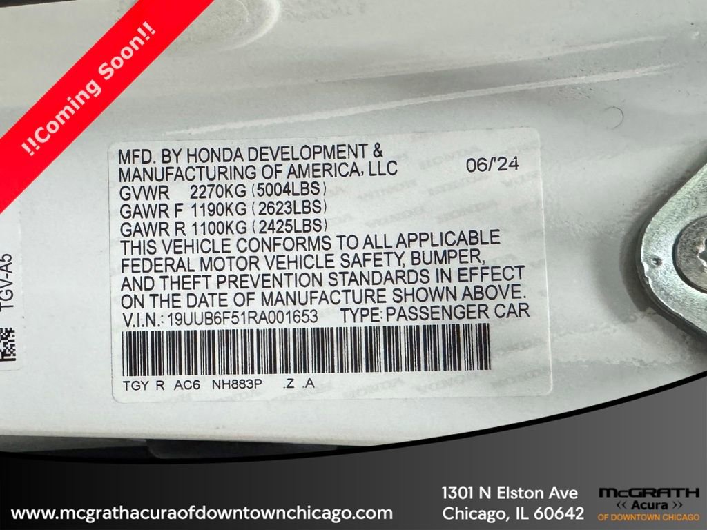 Used 2024 Acura TLX SH-AWD w/ A-SPEC Pkg image 11