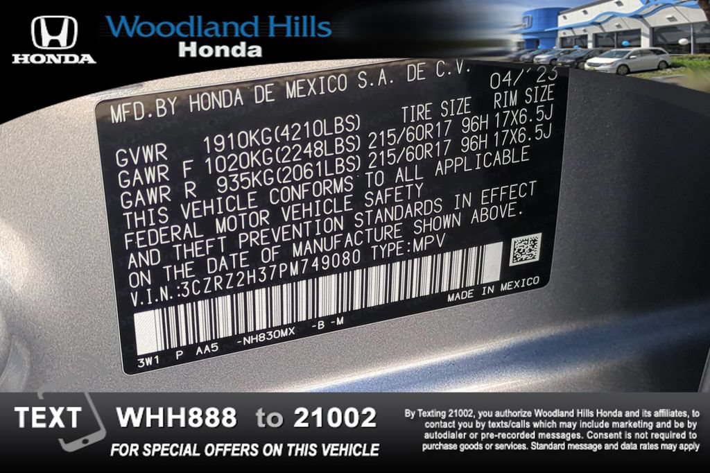Certified 2023 Honda HR-V LX image 26