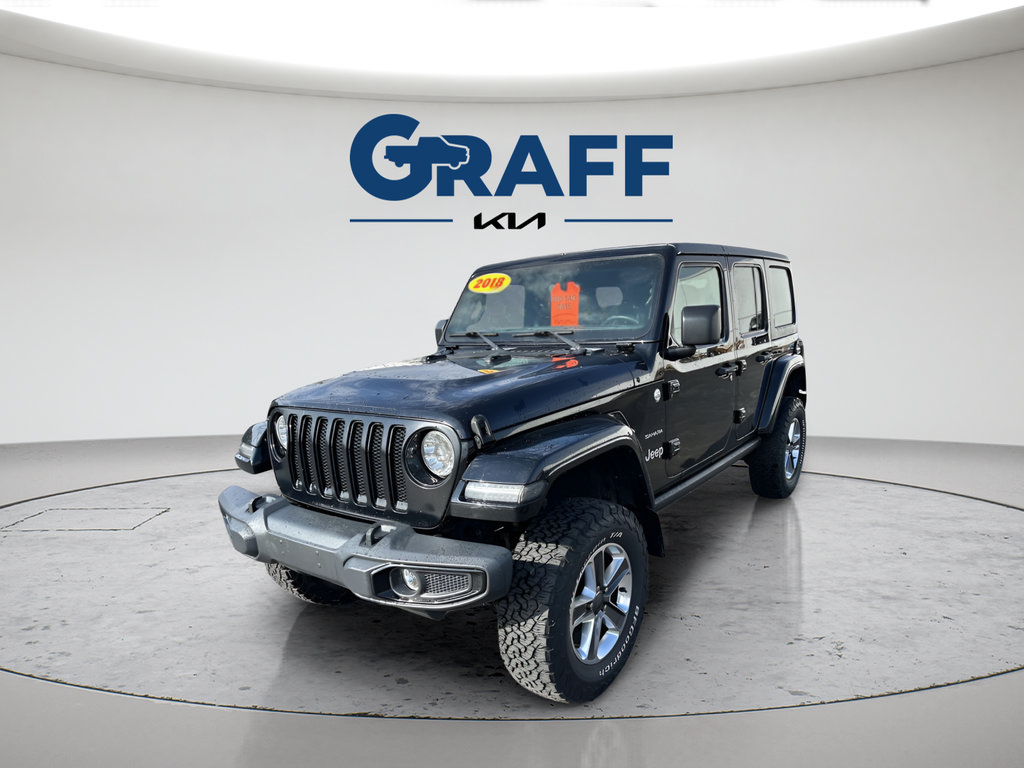 Used 2018 Jeep Wrangler Unlimited Sahara w/ Uconnect 4C Nav & Sound Group AWD/4WD video 1