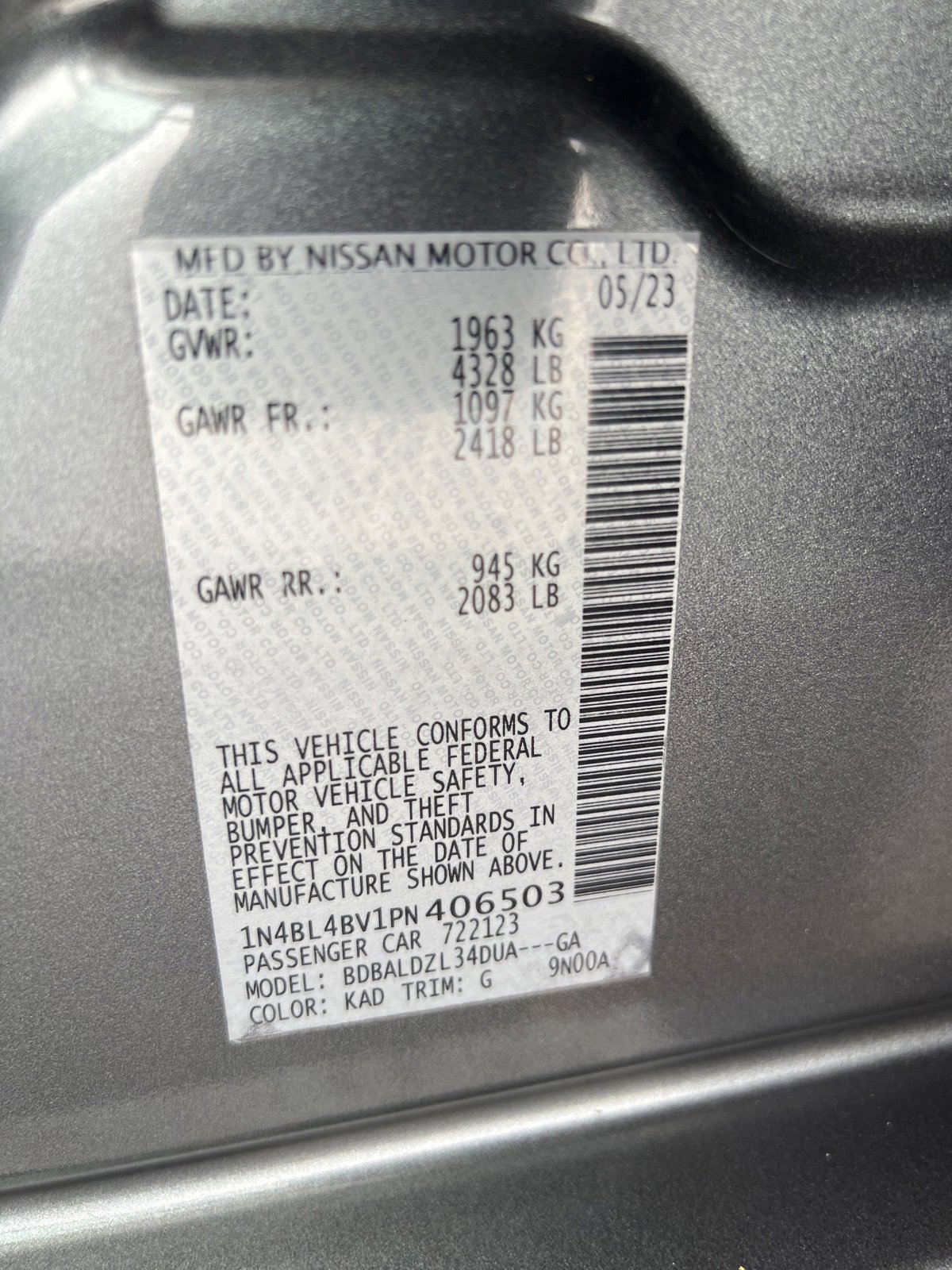 Used 2023 Nissan Altima 2.5 S image 25