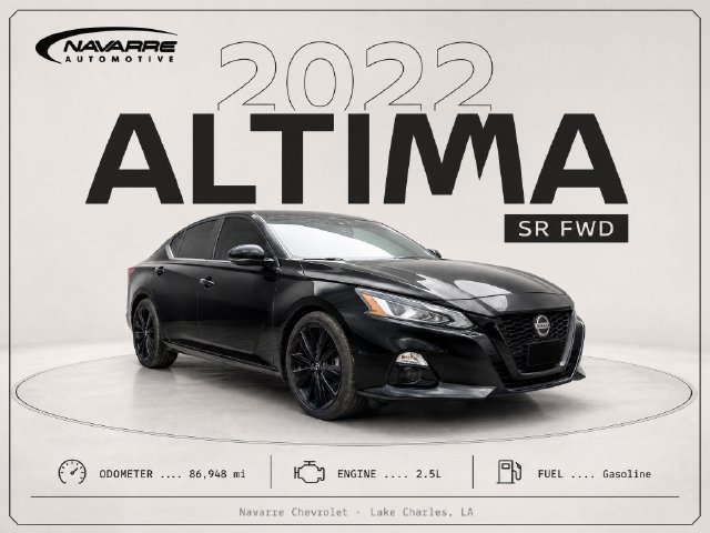 Used 2022 Nissan Altima 2.5 SR w/ Midnight Edition Package FWD image 1