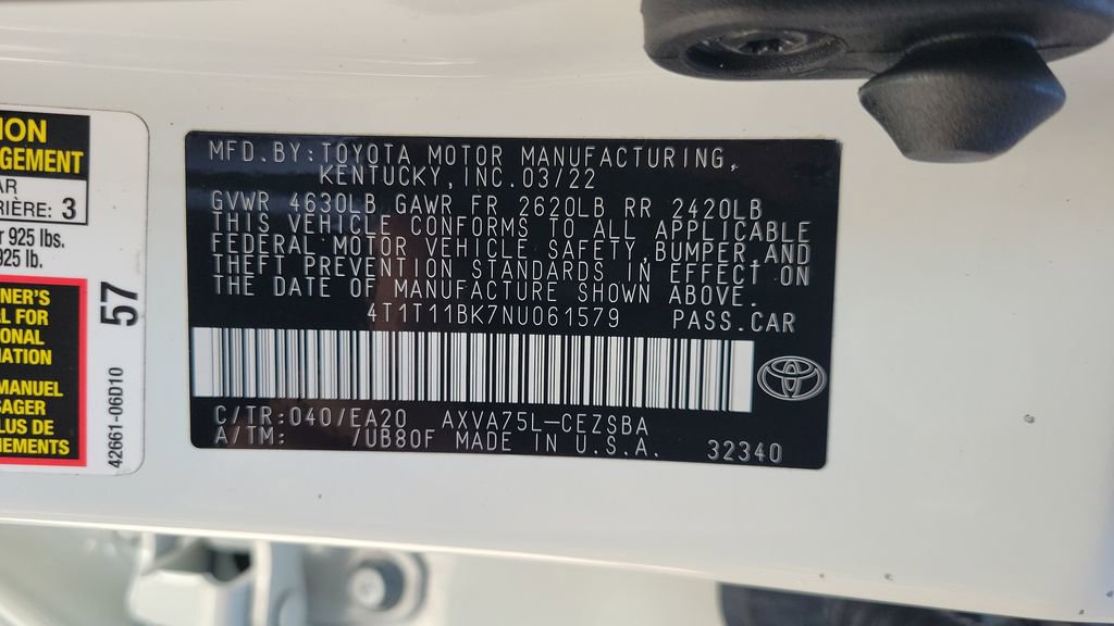 Certified 2022 Toyota Camry SE w/ Cold Weather Package AWD/4WD image 24