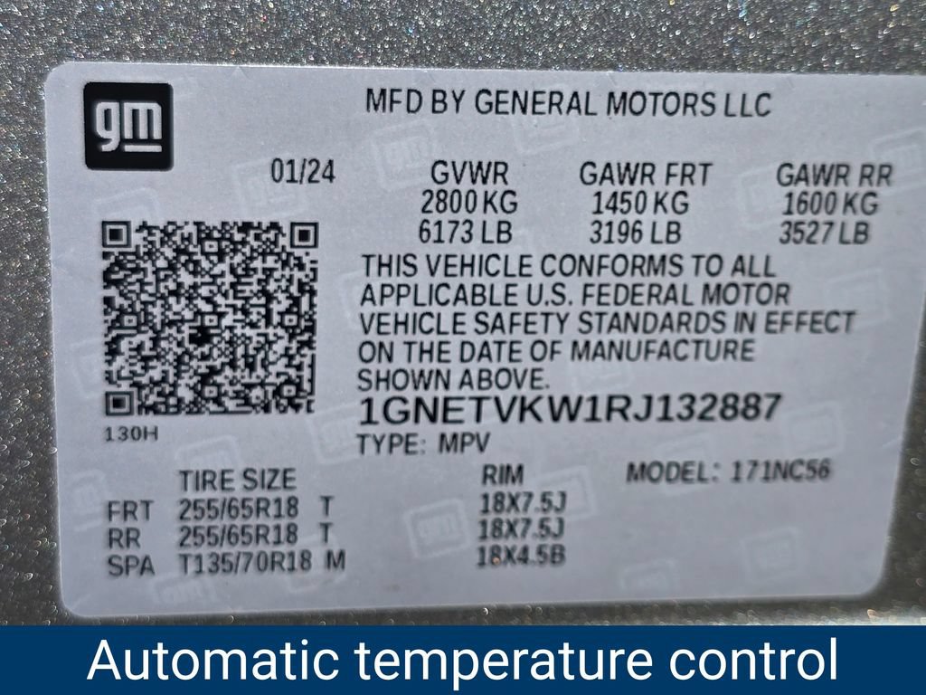 Certified 2024 Chevrolet Traverse LT AWD/4WD image 9