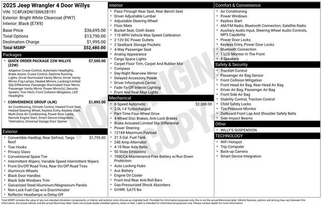 Used 2025 Jeep Wrangler Unlimited Sport AWD/4WD image 38