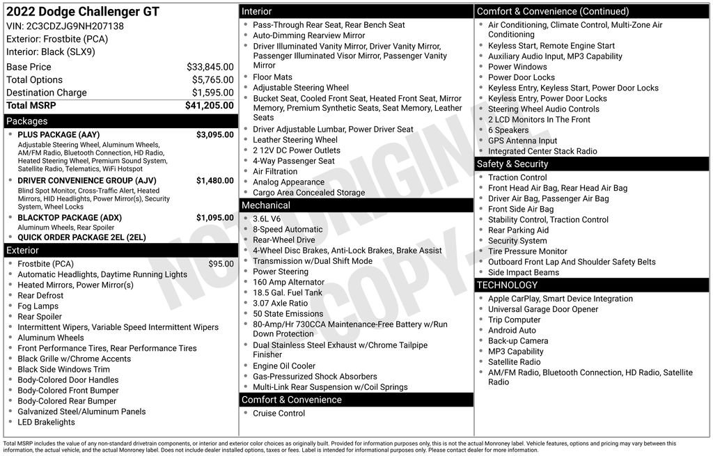 Used 2022 Dodge Challenger GT w/ Plus Package image 37