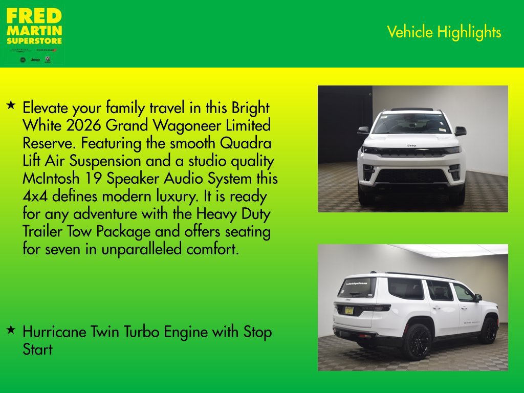 New 2026 Jeep Grand Wagoneer Limited AWD/4WD image 8