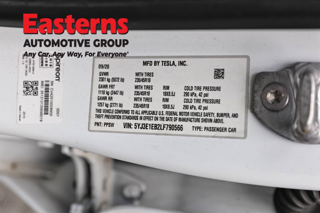 Used 2020 Tesla Model 3 Long Range image 30