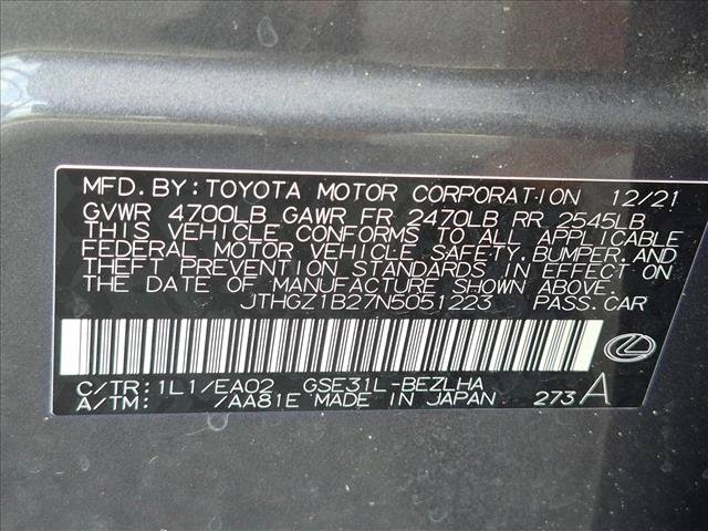 Used 2022 Lexus IS 350 F Sport RWD image 24