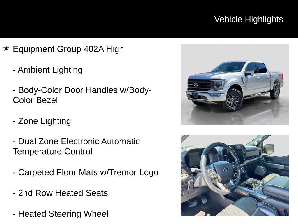 Used 2022 Ford F150 Tremor w/ Equipment Group 402A High AWD/4WD image 16