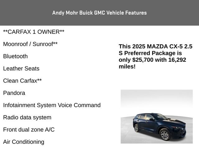 Used 2025 MAZDA CX-5 AWD 2.5 S w/ Preferred Package image 4