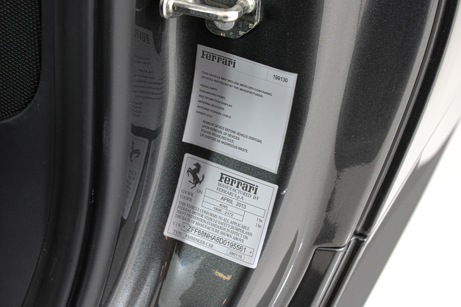 Certified 2013 Ferrari 458 Spider RWD image 57