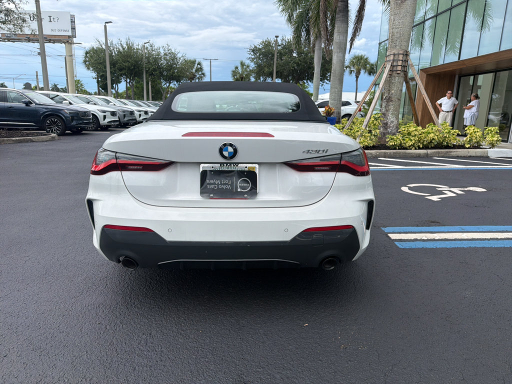 Used 2021 BMW 430i Convertible w/ M Sport Package RWD image 5