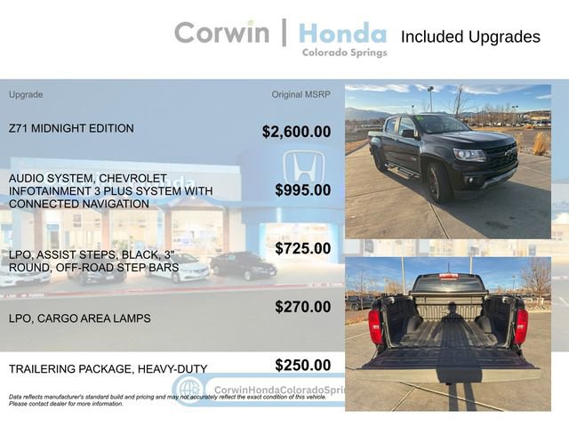 Used 2021 Chevrolet Colorado Z71 w/ Z71 Midnight Edition image 4