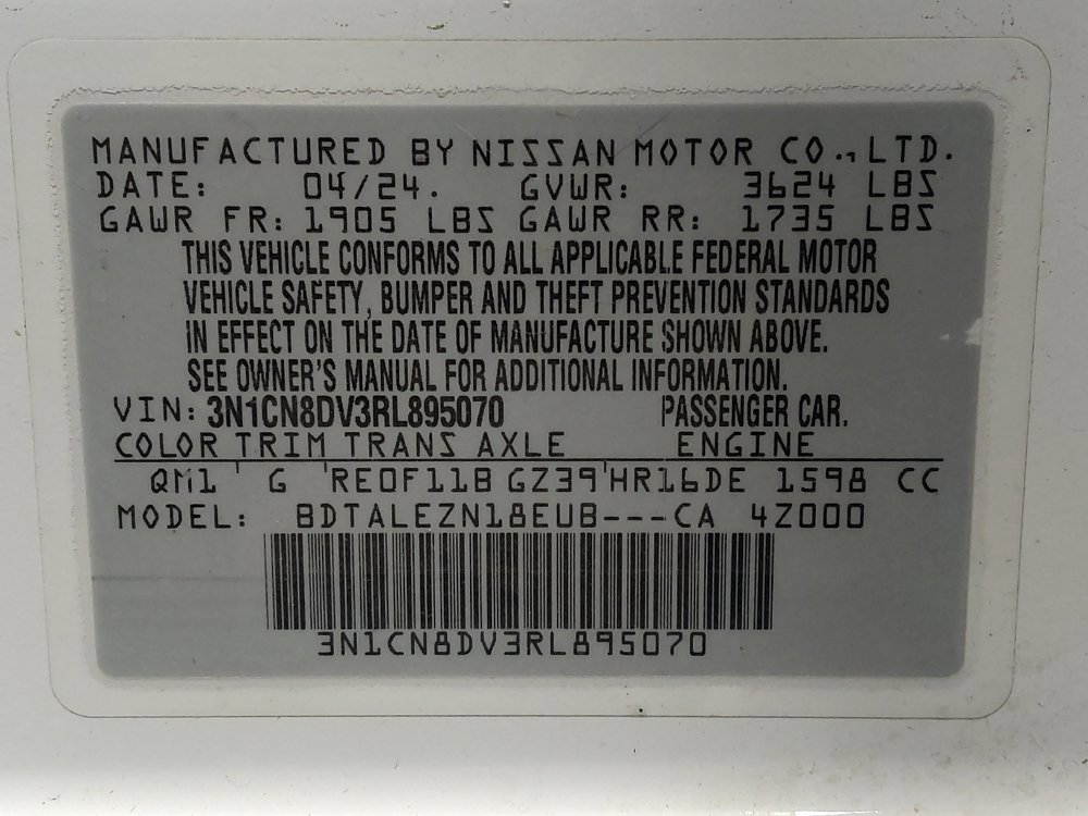 Used 2024 Nissan Versa S w/ Trunk Package image 33