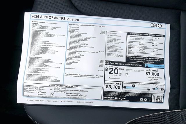 New 2026 Audi Q7 3.0T Premium Plus image 13