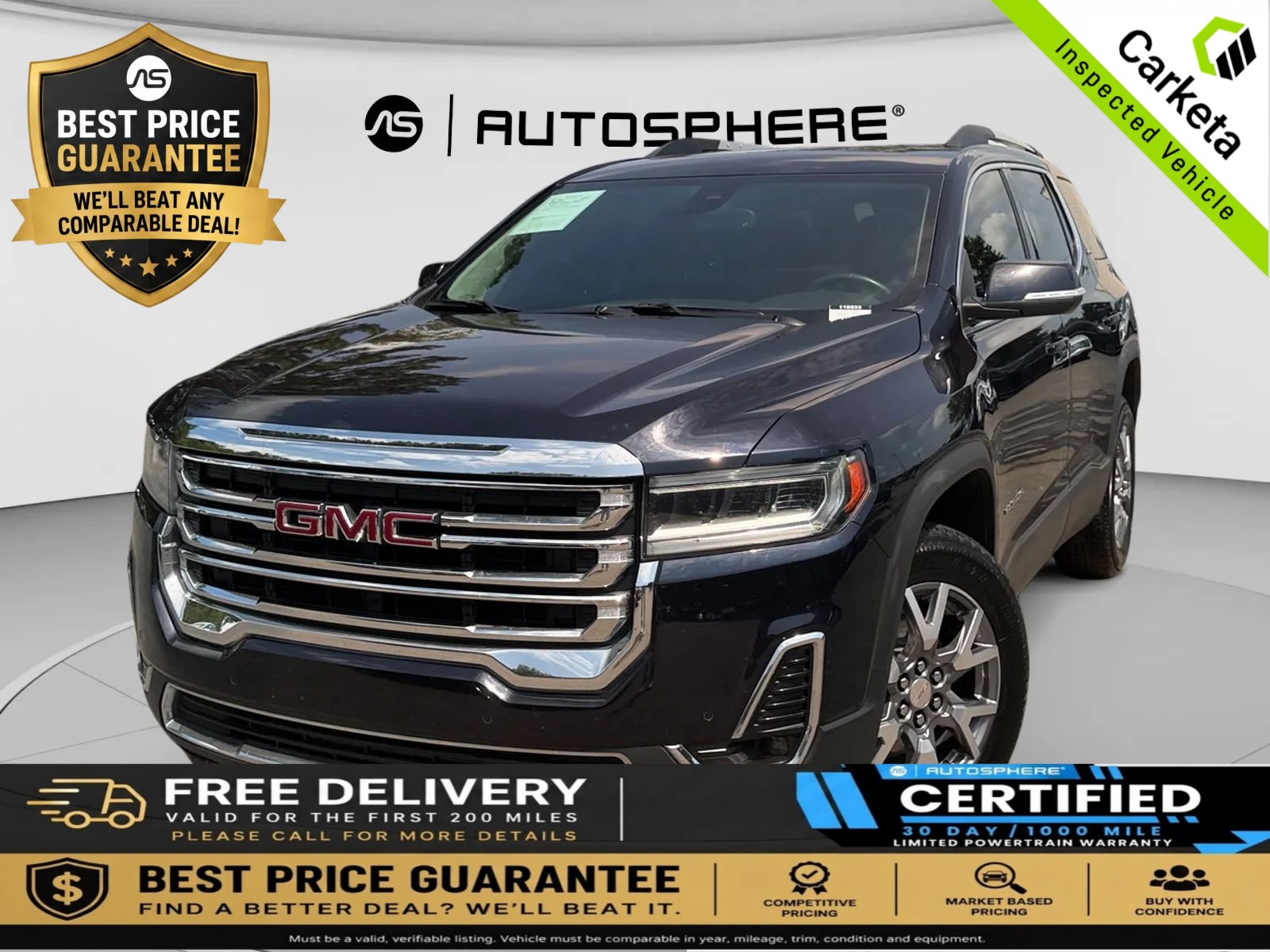 Used 2021 GMC Acadia SLT w/ LPO, Floor Liner Package