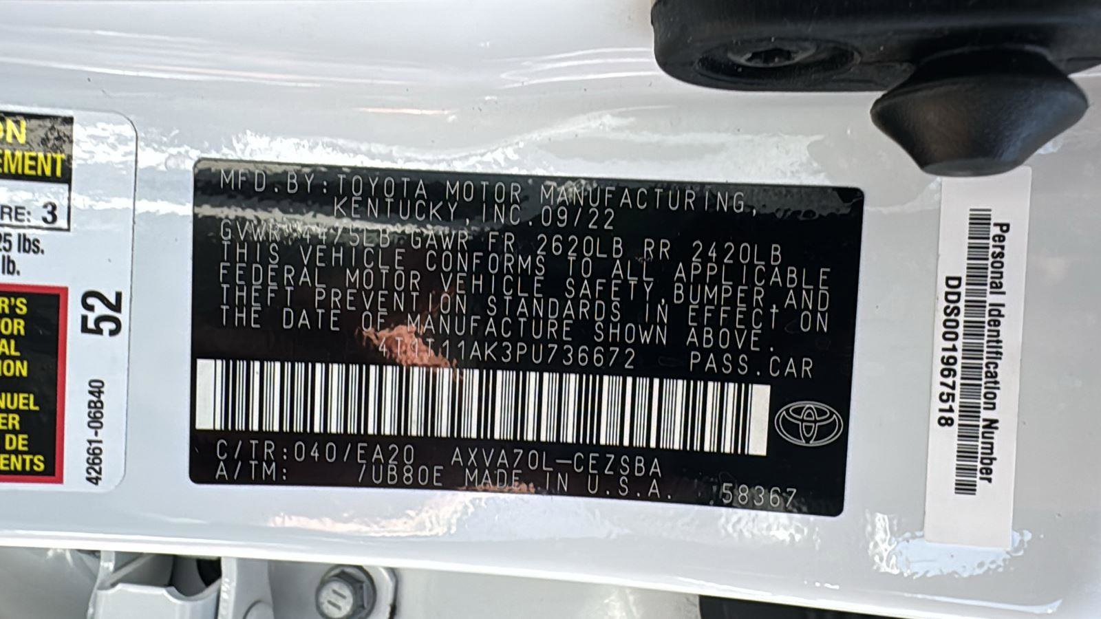 Used 2023 Toyota Camry SE image 23