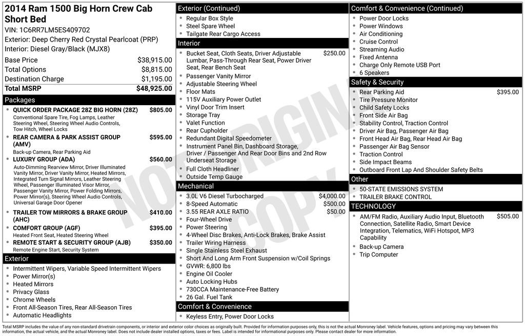Used 2014 RAM 1500 Big Horn AWD/4WD image 4