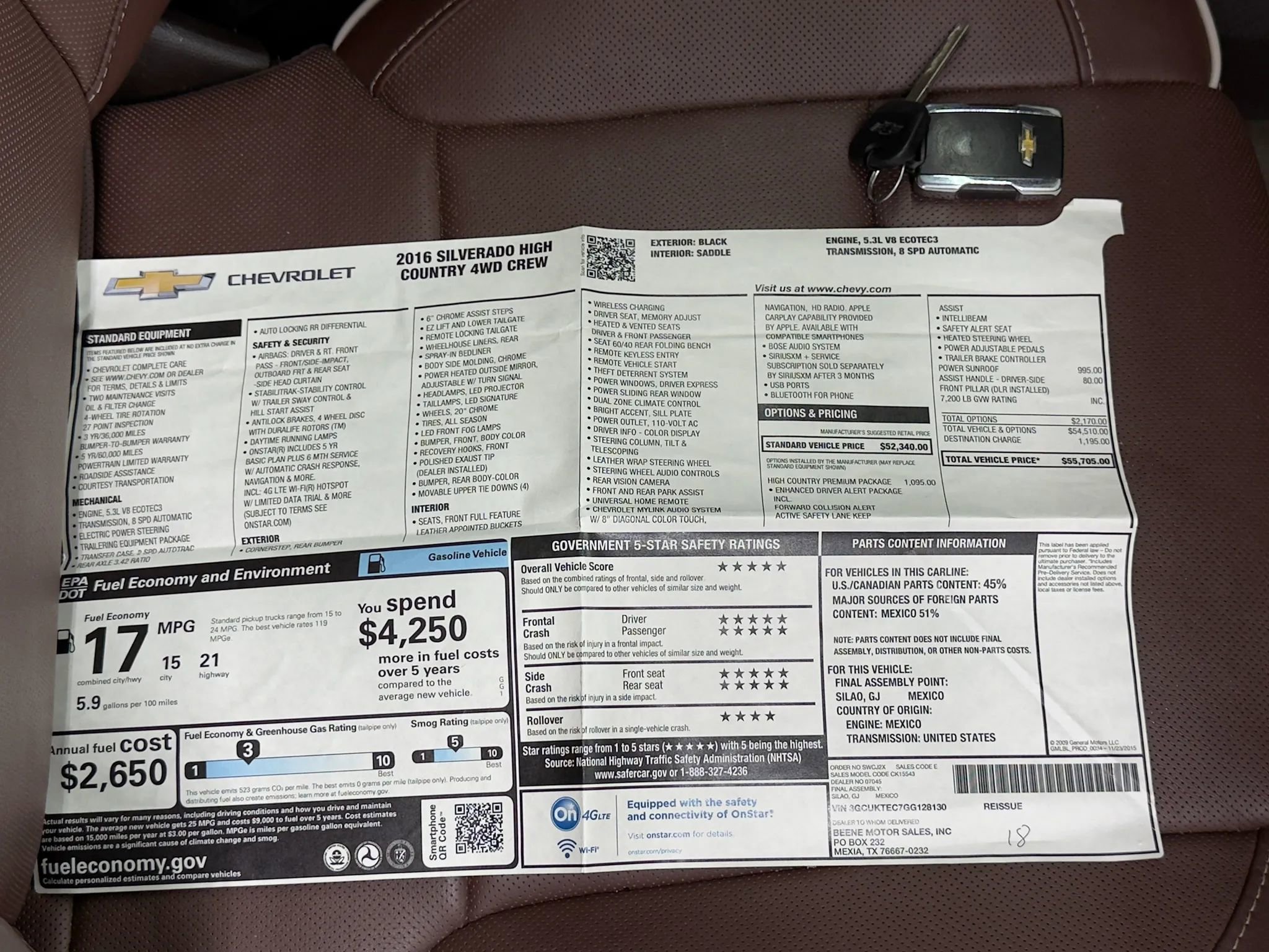 Used 2016 Chevrolet Silverado 1500 High Country w/ High Country Premium Package image 3