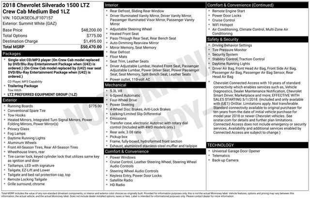 Used 2018 Chevrolet Silverado 1500 LTZ image 36