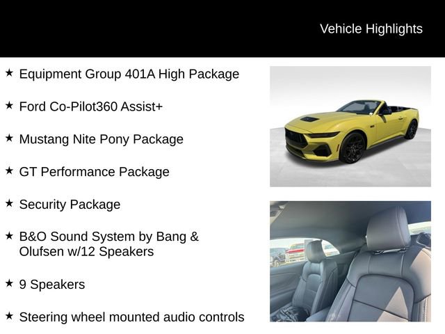 New 2025 Ford Mustang GT Premium w/ GT Performance Package image 7