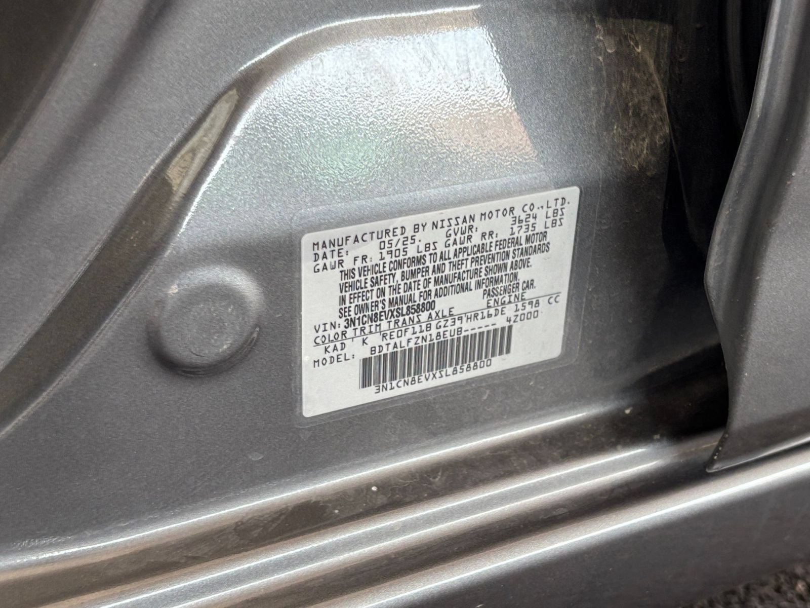 Used 2025 Nissan Versa SV FWD image 27