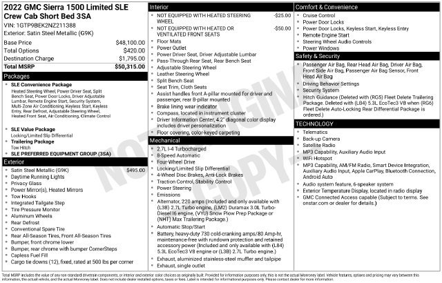 Used 2022 GMC Sierra 1500 SLE AWD/4WD image 7