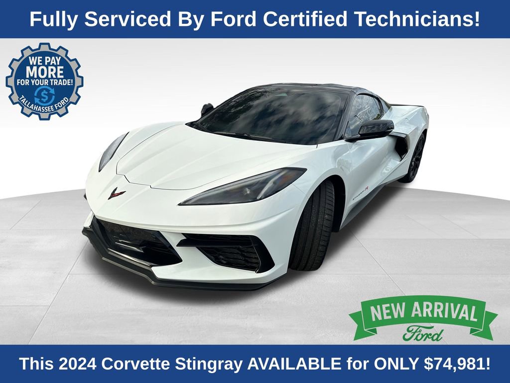 Used 2024 Chevrolet Corvette Stingray Preferred Cpe w/ Z51 Performance Package image 1