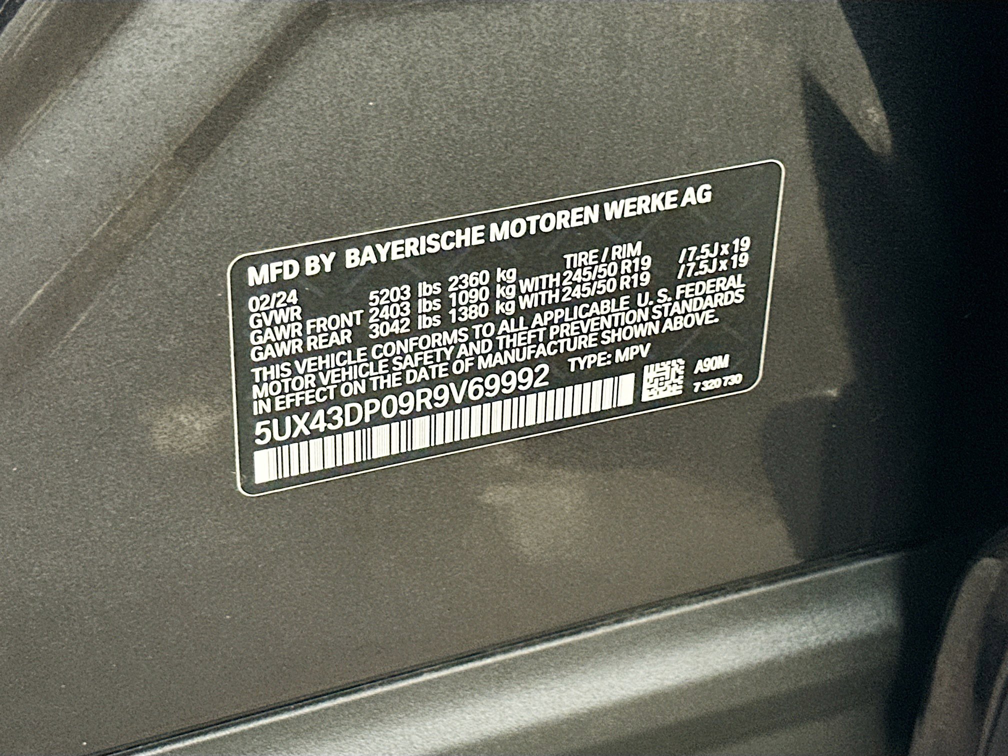 Certified 2024 BMW X3 sDrive30i w/ Convenience Package RWD image 34