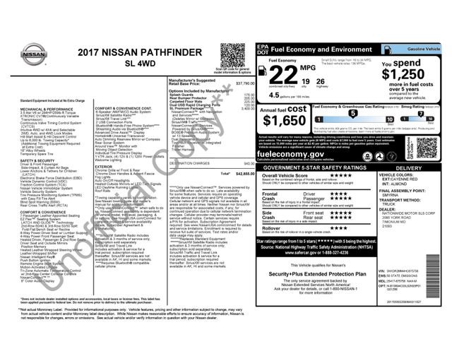 Used 2017 Nissan Pathfinder SL w/ SL Premium Package image 10