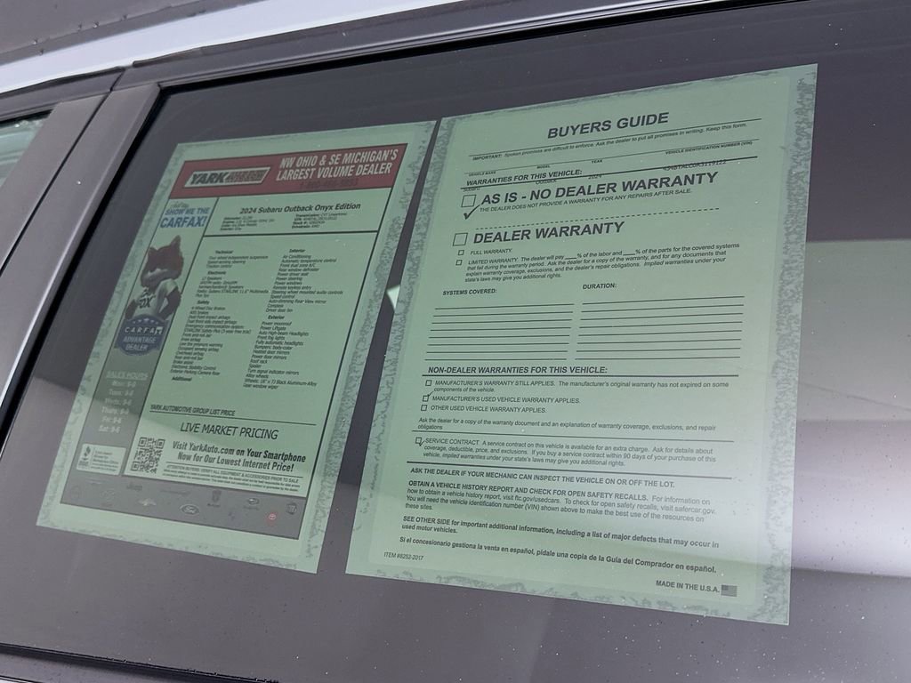 Certified 2024 Subaru Outback Onyx Edition image 13